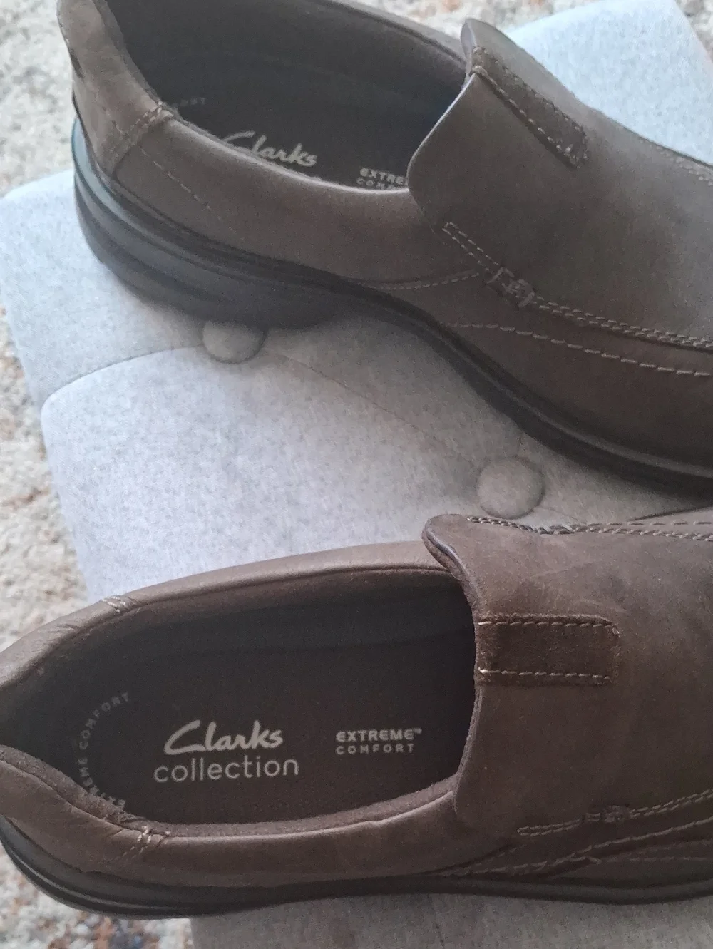 Clarks Men's Brown Slip-On Comfort Loafers
